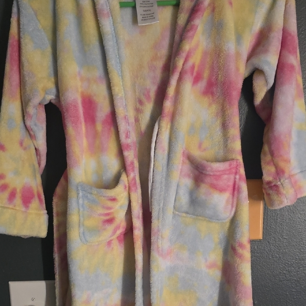 Cuddl Duds Kids Tie-Dye Pajama Robe - Picture 4 of 7